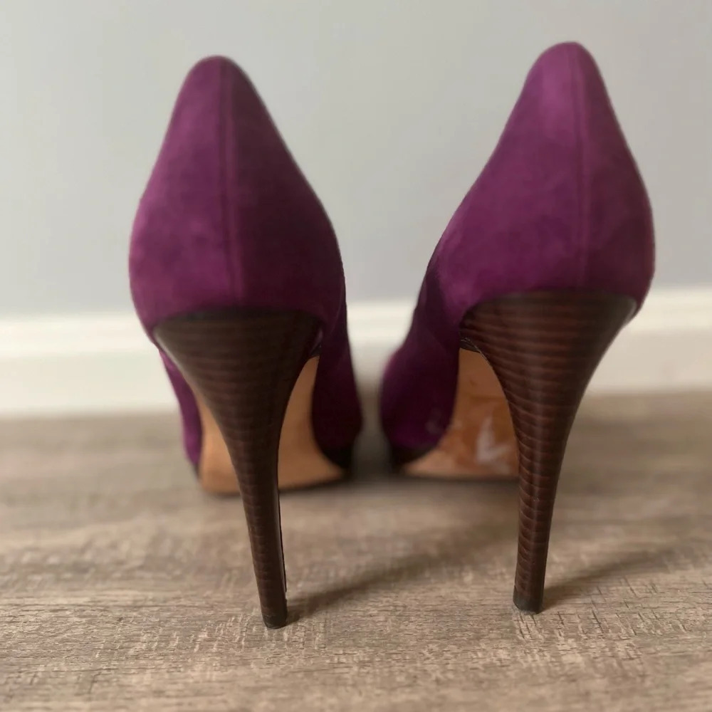 Cole Haan Purple Suede Heels - Picture 6 of 6